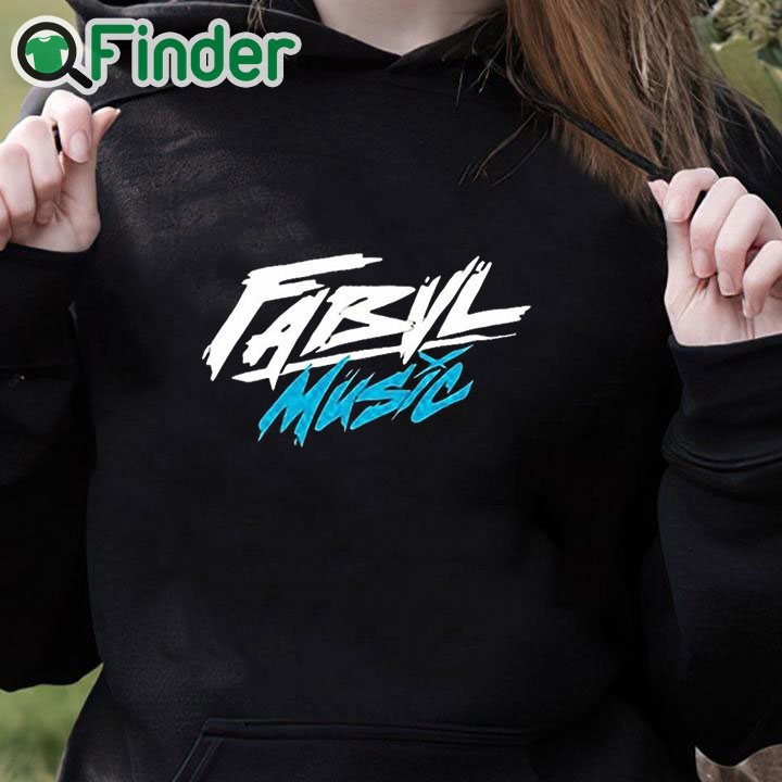 black hoodie Fabvl Music Shirt black hoodie Fabvl Music Shirt