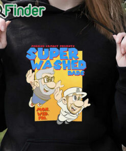 black hoodie Morning Kombat Super Washed Dads Shirt