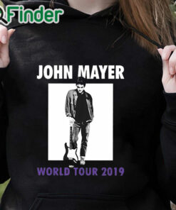 black hoodie Travis Kelce John Mayer Shirt