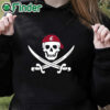 black hoodie Washington State Pirate Shirt