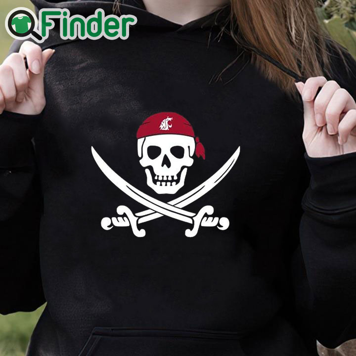 black hoodie Washington State Pirate Shirt black hoodie Washington State Pirate Shirt