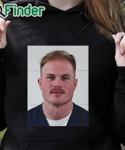 black hoodie Zach Bryan Mugshot Shirt