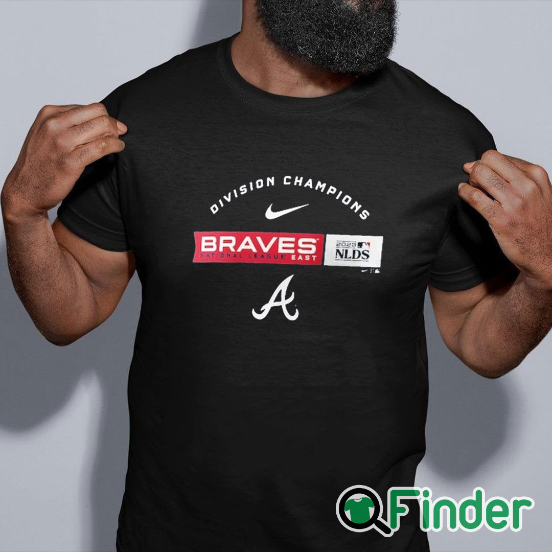 black shirt Atlanta Braves Nike 2023 NL East Division Champions Shirt black shirt Atlanta Braves Nike 2023 NL East Division Champions Shirt