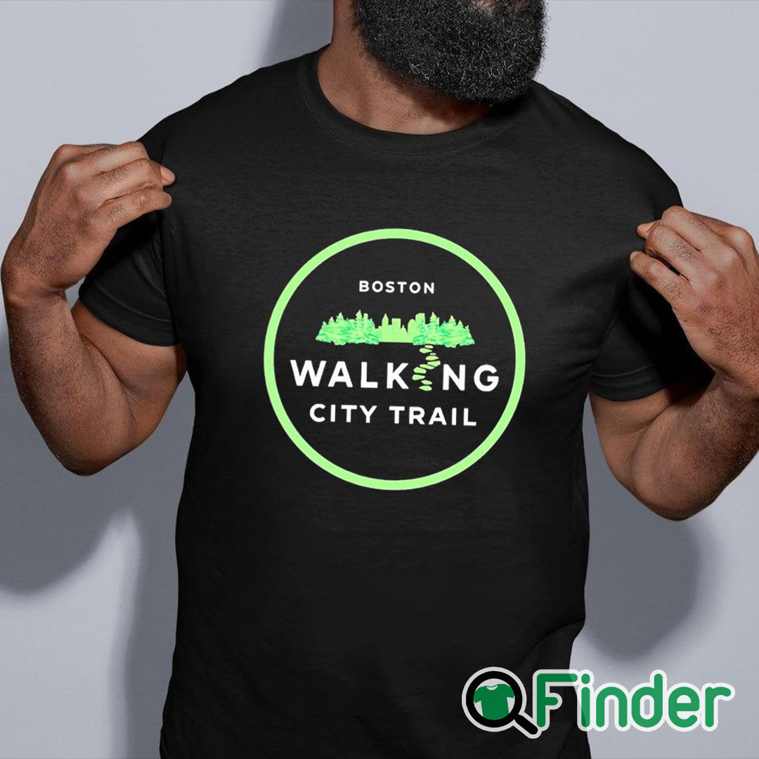 black shirt Boston Walking City Trail Shirt black shirt Boston Walking City Trail Shirt
