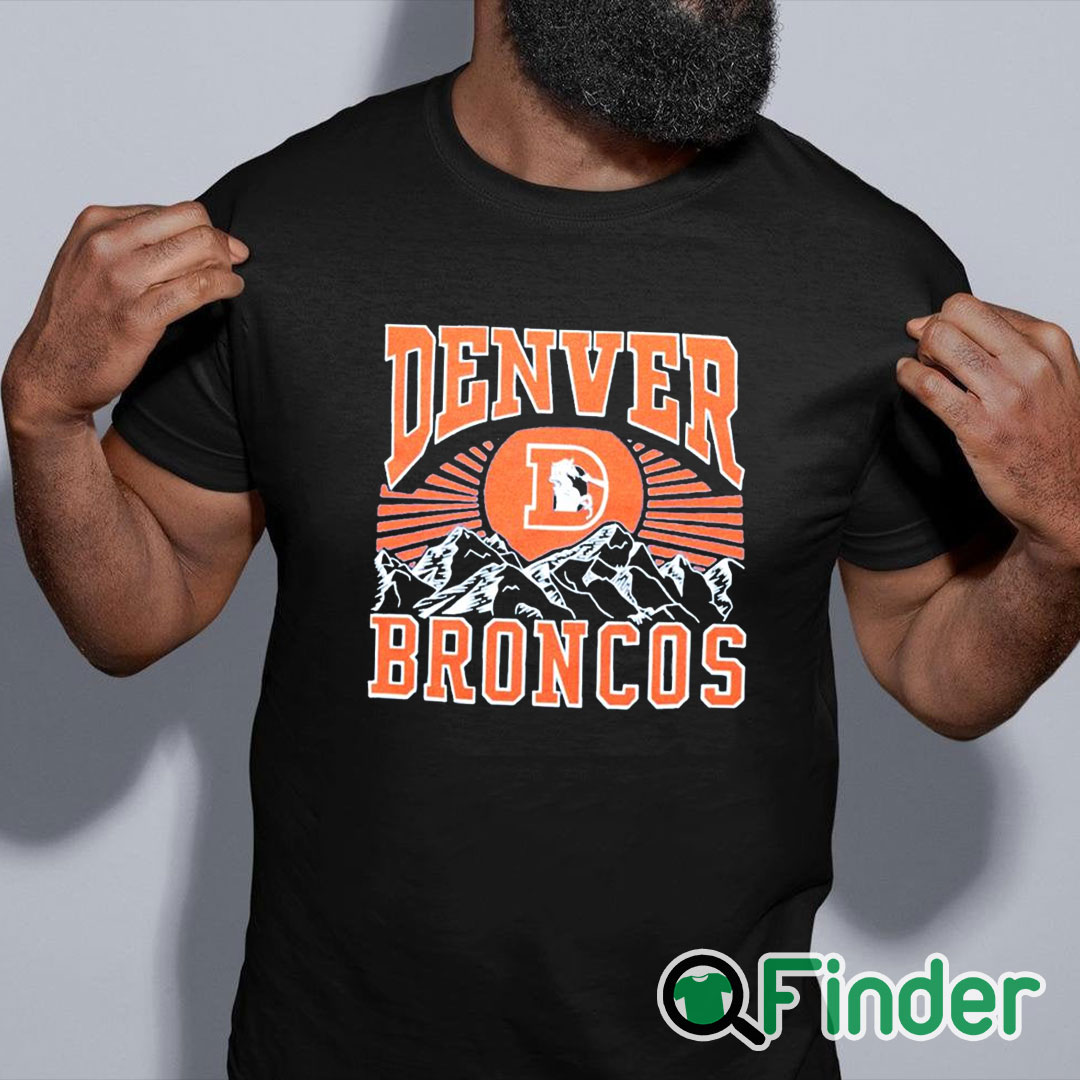 black shirt Denver Broncos Mountains T Shirt black shirt Denver Broncos Mountains T Shirt