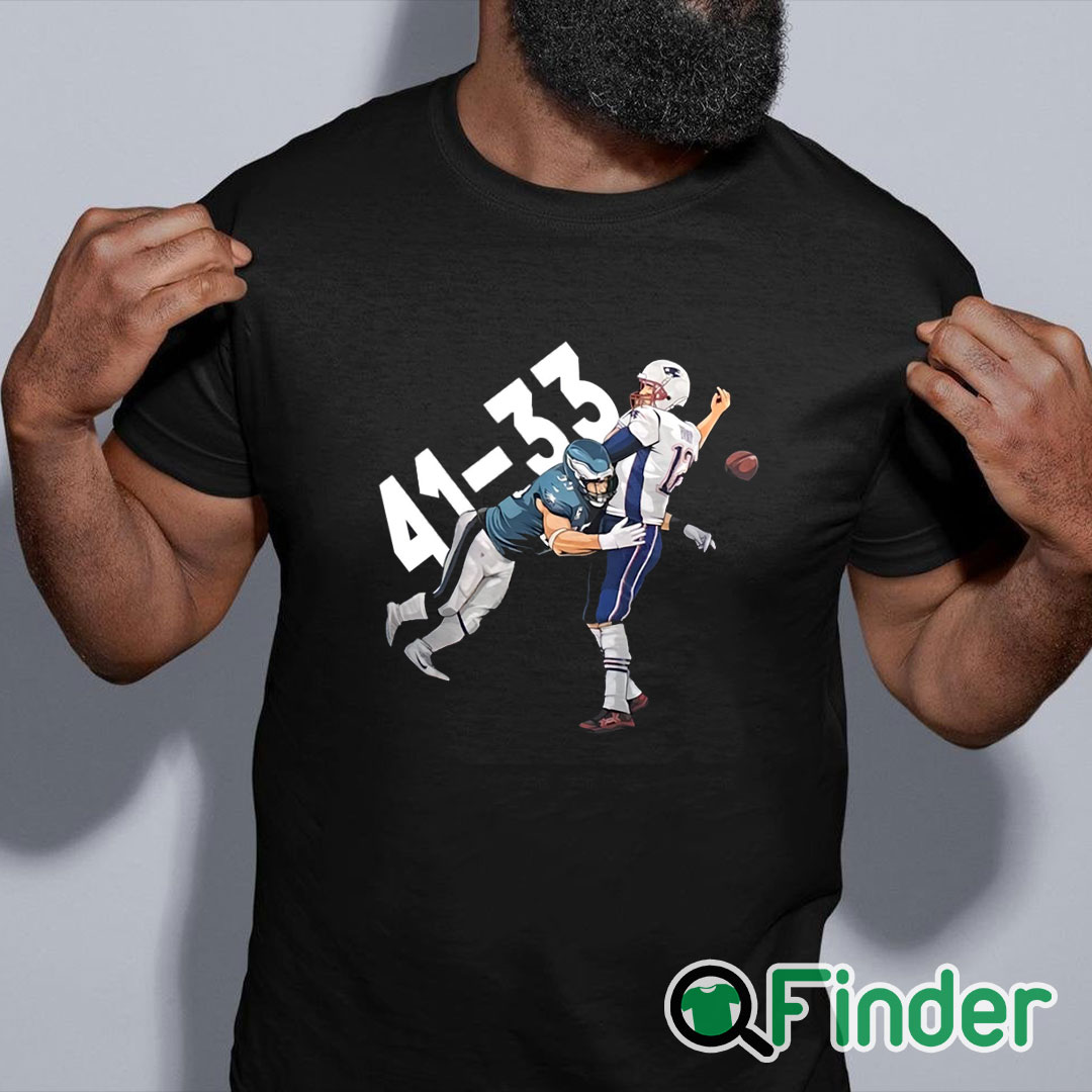 black shirt Tom Brady Philadelphia Eagles 41 New England Patriots 33 Shirt black shirt Tom Brady Philadelphia Eagles 41 New England Patriots 33 Shirt