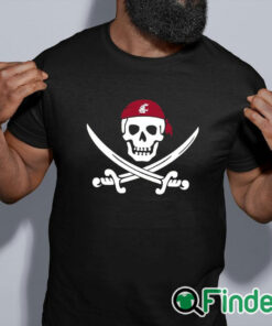 black shirt Washington State Pirate Shirt