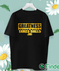 unisex T shirt Bleacher Report Greatness Takes Balls T Shirt