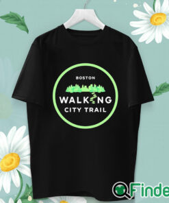 unisex T shirt Boston Walking City Trail Shirt