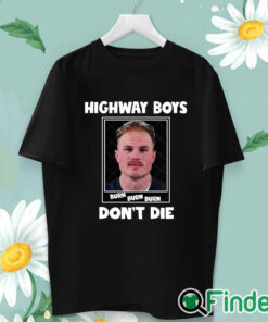 unisex T shirt Highway Boys Don't Die Zach Bryan Mugshot Shirt