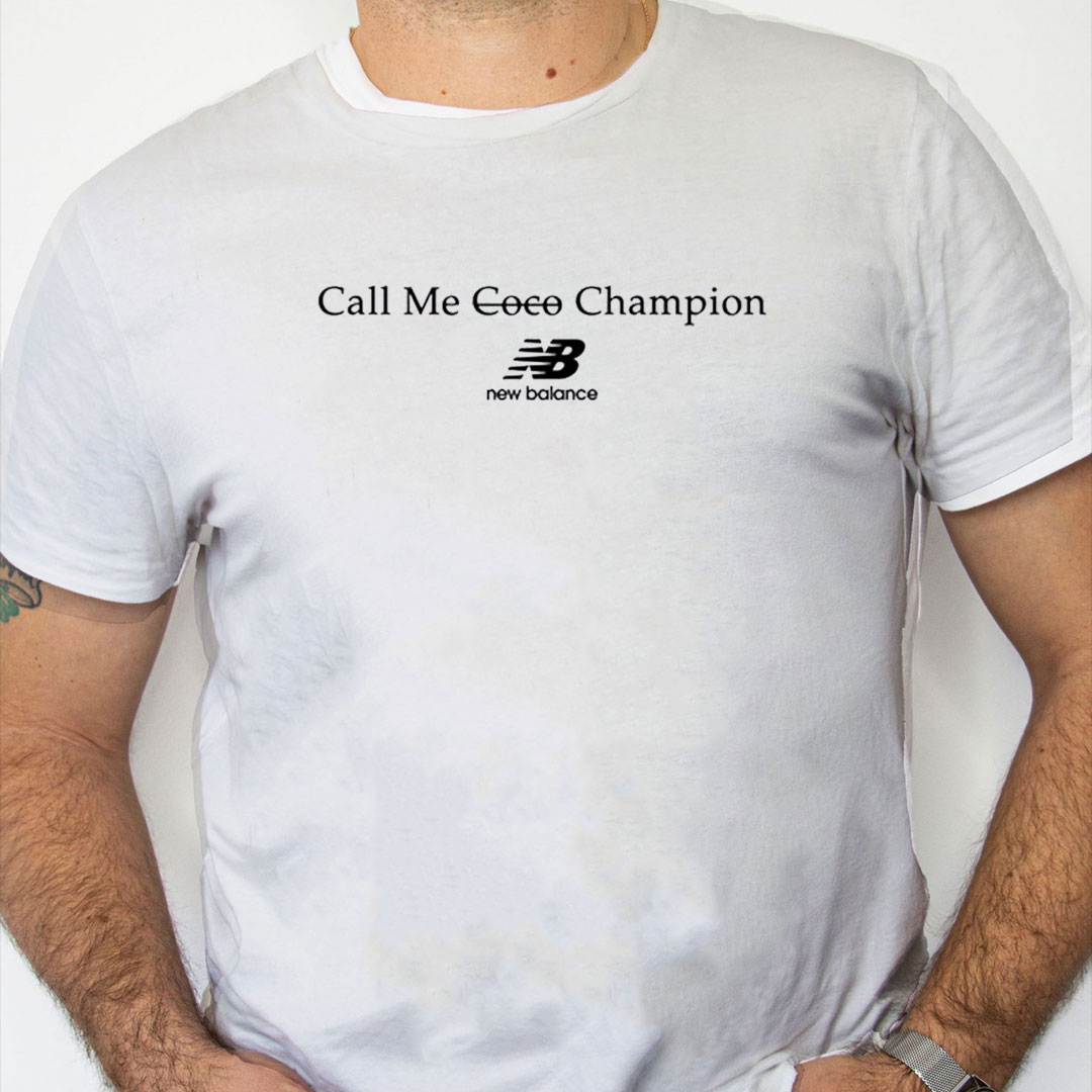 white Shirt Call Me COCO Champion Shirt white Shirt Call Me COCO Champion Shirt