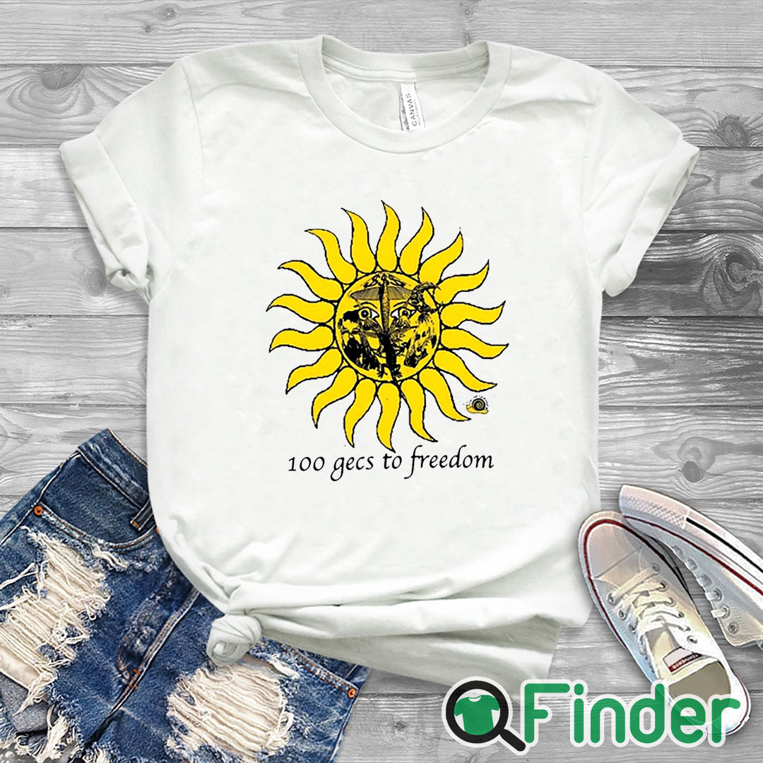 white T shirt 100 Gecs To Freedom Shirt white T shirt 100 Gecs To Freedom Shirt