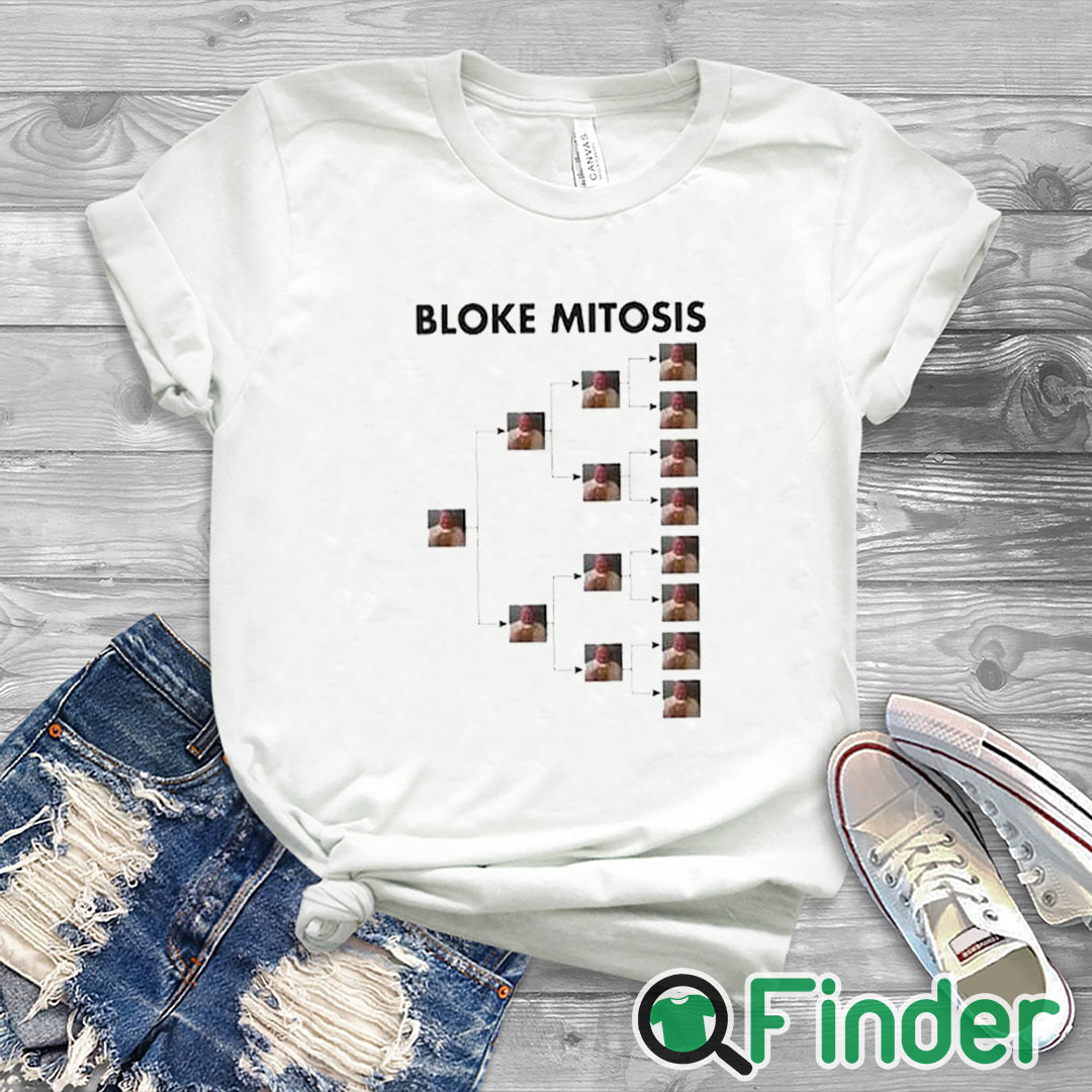 white T shirt Bloke Mitosis Funny Meme Shirt white T shirt Bloke Mitosis Funny Meme Shirt