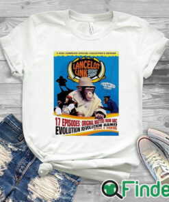 white T shirt Lancelot link secret chimp shirt