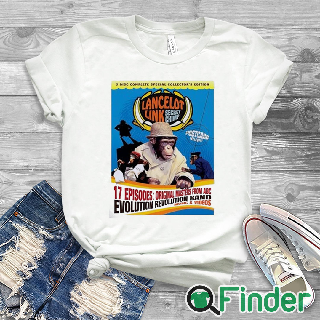 white T shirt Lancelot link secret chimp shirt white T shirt Lancelot link secret chimp shirt