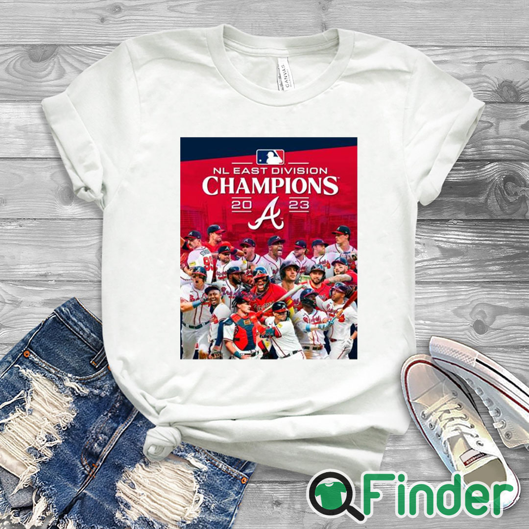 white T shirt The Atlanta Braves are 2023 NL East Champions shirt white T shirt The Atlanta Braves are 2023 NL East Champions shirt