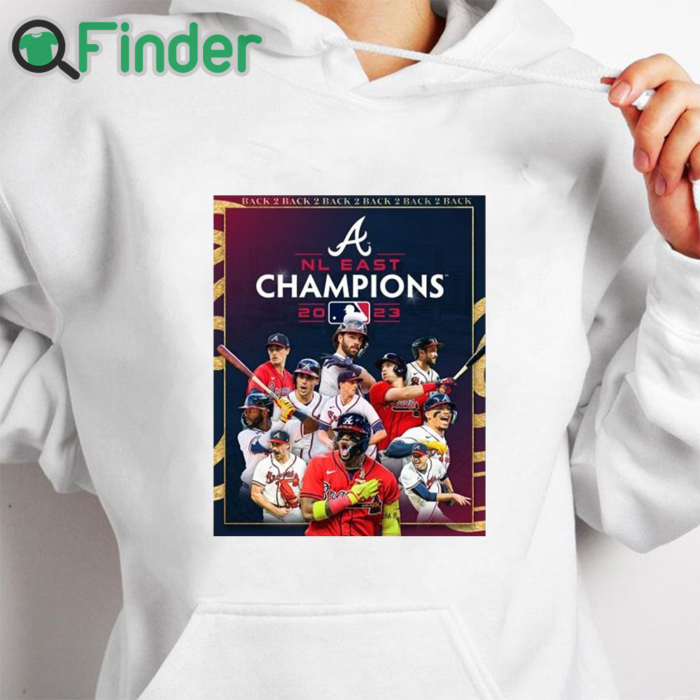 white hoodie Atlanta Braves Back 5 Back NL East Division Champions Shirt white hoodie Atlanta Braves Back 5 Back NL East Division Champions Shirt