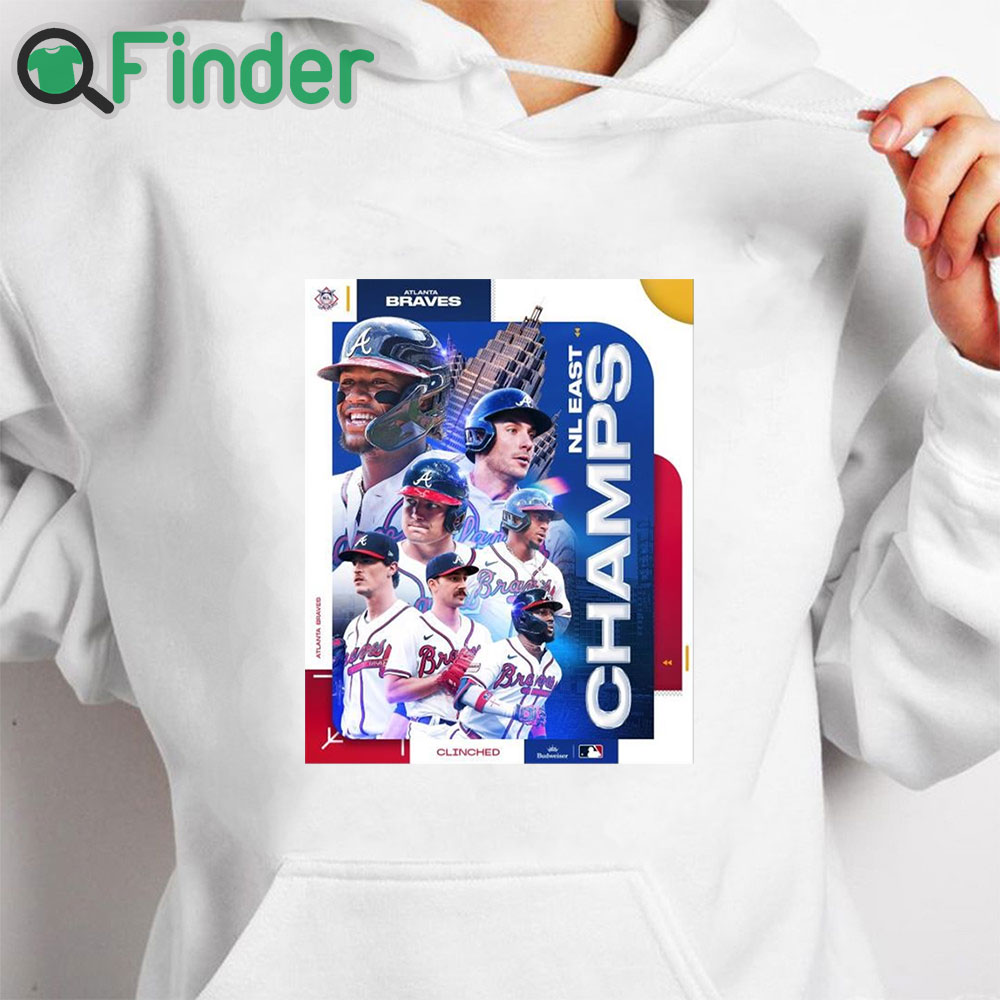 white hoodie Atlanta Braves NL East Division Champions 2023 Postseason Clinched Shirt white hoodie Atlanta Braves NL East Division Champions 2023 Postseason Clinched Shirt