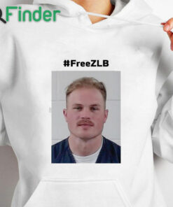 white hoodie Freezlb Zach Bryan Mugshot Shirt