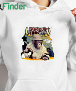 white hoodie Lancelot Link T Shirt, Lancelot Link Secret Chimp TV Movie T shirt