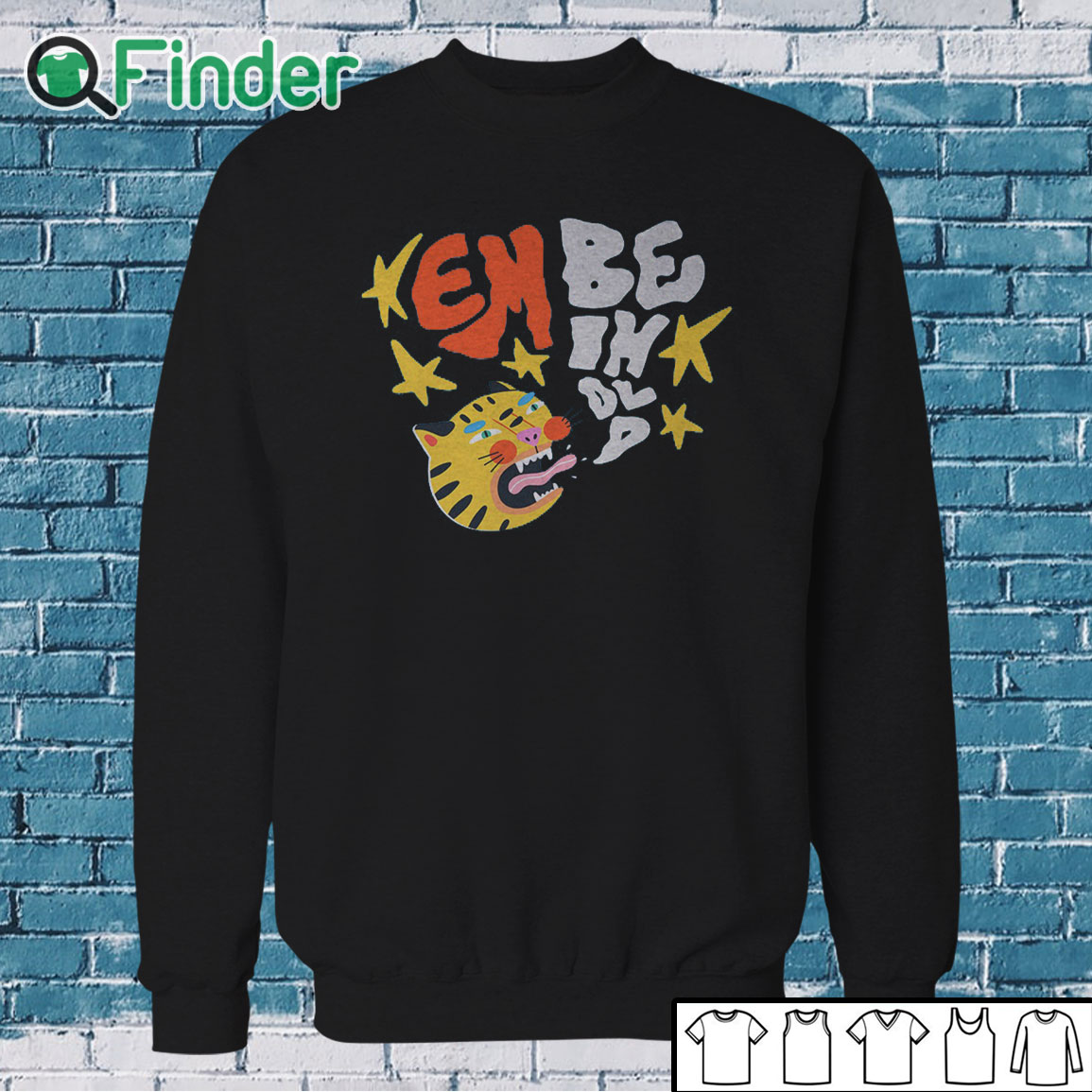 Sweatshirt Embeihold Tiger Shirt Sweatshirt Embeihold Tiger Shirt