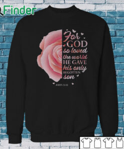 Sweatshirt Pink Flower Christian Sayings Women Gifts Mom Her Long Sleeve T Shirt