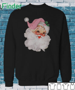 Sweatshirt Pink Vintage Santa Claus Unisex Sweatshirt