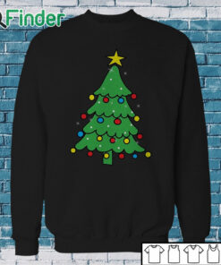 Sweatshirt Vizor Christmas Tree Off The Shoulder Sweatshirt Christmas Tree Slouchy Oversized Top for Women
