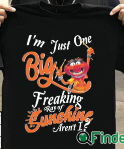 T shirt black Animal DRUMMER I'm just one big freaking ray of sunshine aren't shirt