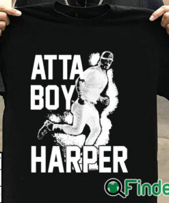 T shirt black Atta Boy Harper Philadelphia Phillies Tee Shirt