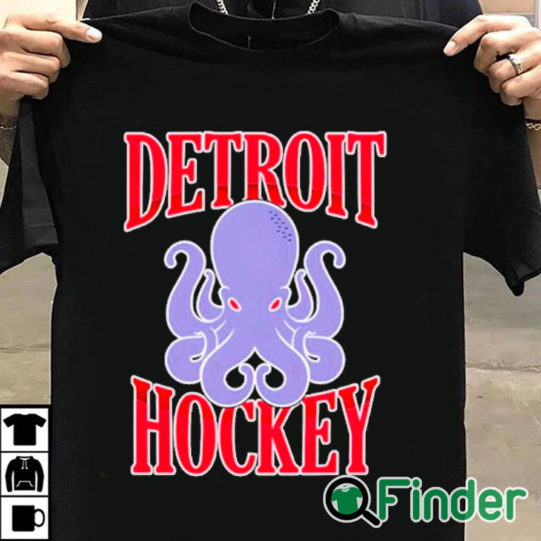 T shirt black Detroit Hockey Octopus T Shirt T shirt black Detroit Hockey Octopus T Shirt