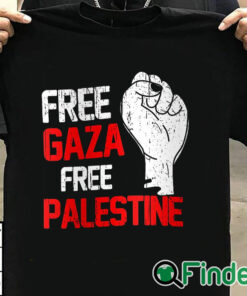 T shirt black Free Gaza Free Palestine shirt