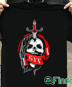T shirt black James Drake Gyv Skull 2023 Shirt