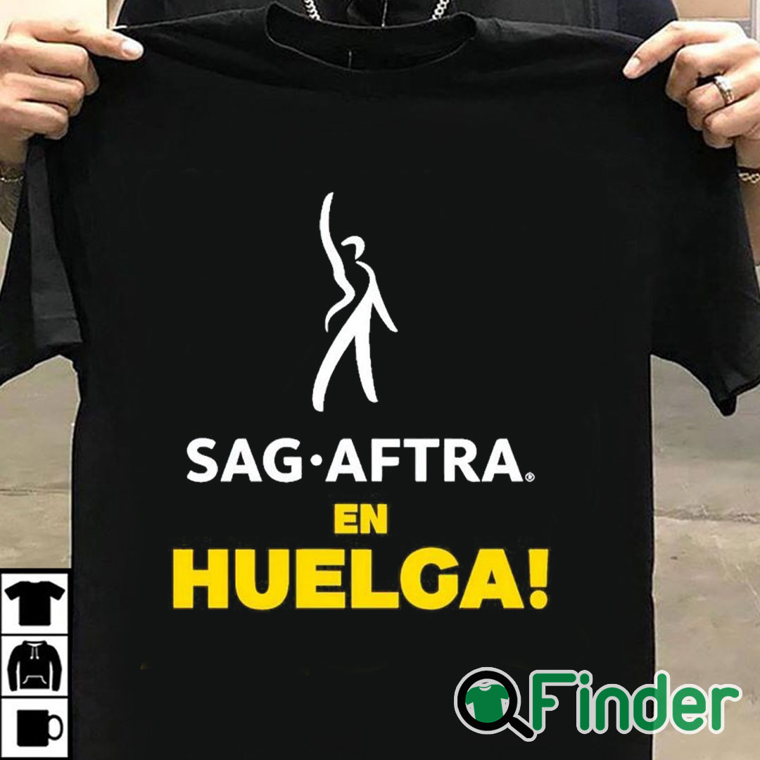 T shirt black Sag Aftra En Huelga Shirt T shirt black Sag Aftra En Huelga Shirt