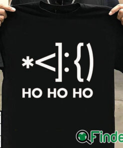 T shirt black Women's Lost Gods Emoticon Santa T Shirt