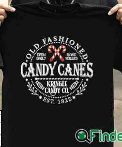 T shirt black Women's Retro Christmas Kringle Candy Co. Candy Cane Sweatshirt