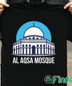 T shirt black al aqsa mosque Free Palestine Save Gaza Shirt