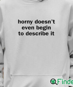 Unisex Hoodie Horny Doesn't Even Begin To Describe It Shirt