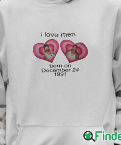 Unisex Hoodie I Love Men Born On December 24 1991 Shirt