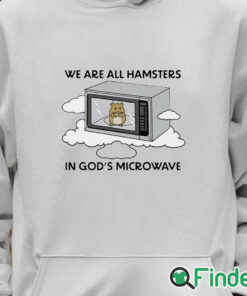 Unisex Hoodie We're All Hamsters In God's Microwave Shirt