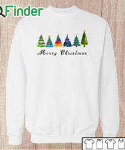 Unisex Sweatshirt Watercolor Christmas Tree Shirt Christmas T shirt for Women