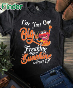 black T shirt Animal DRUMMER I'm just one big freaking ray of sunshine aren't shirt