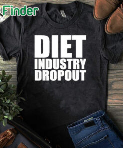 black T shirt Diet Industry Dropout Shirt