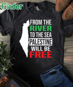 black T shirt From the river to the sea 2023 shirt
