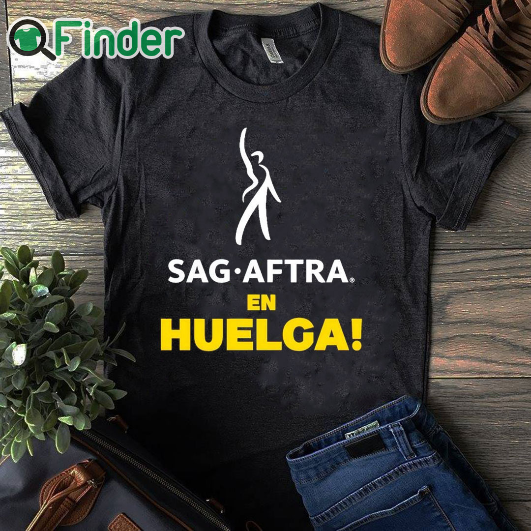 black T shirt Sag Aftra En Huelga Shirt black T shirt Sag Aftra En Huelga Shirt