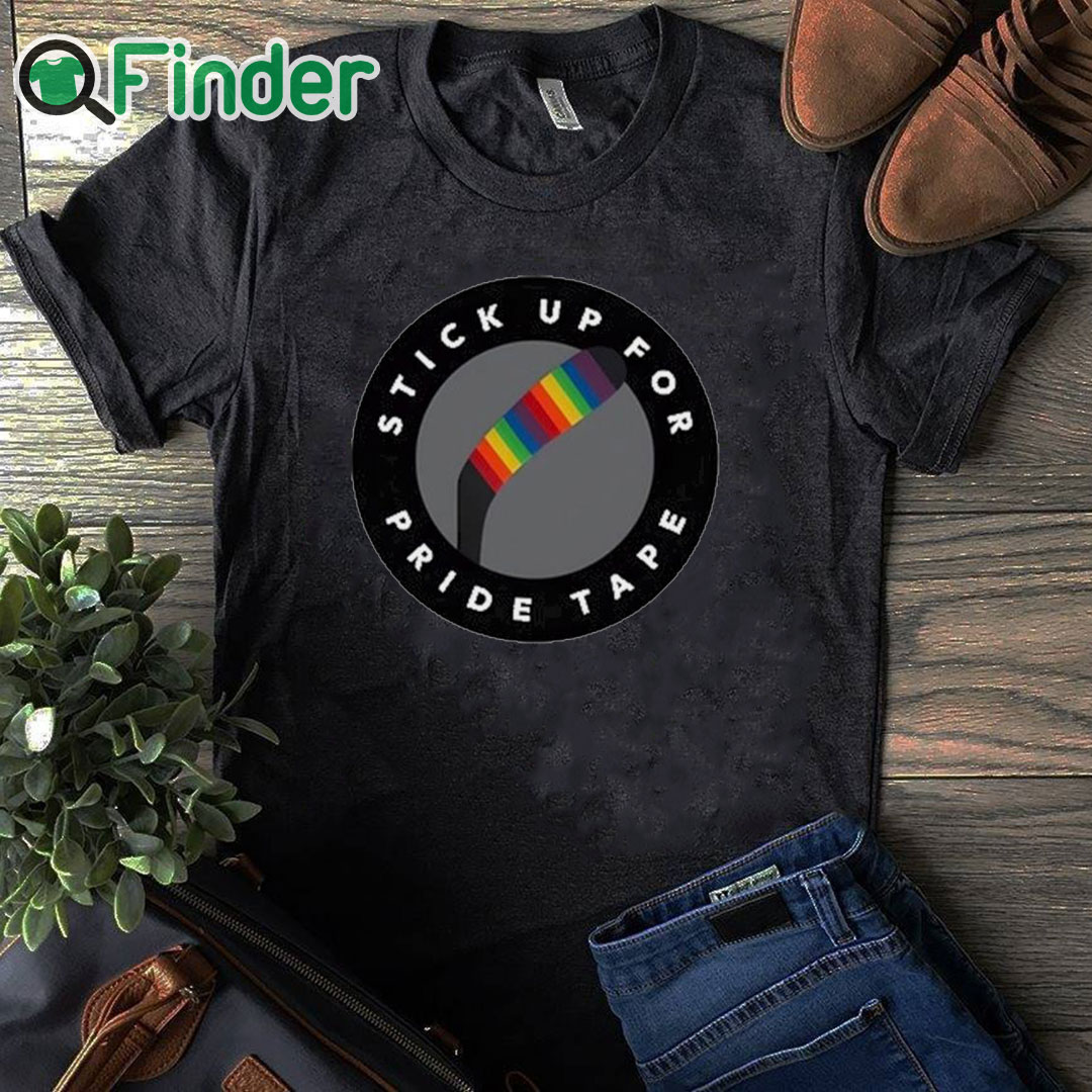 black T shirt Stick Up For Pride Tape Shirt black T shirt Stick Up For Pride Tape Shirt