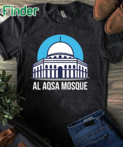 black T shirt al aqsa mosque Free Palestine Save Gaza Shirt