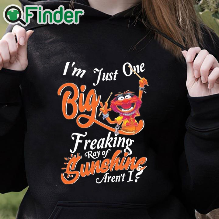 black hoodie Animal DRUMMER I'm just one big freaking ray of sunshine aren't shirt black hoodie Animal DRUMMER I'm just one big freaking ray of sunshine aren't shirt