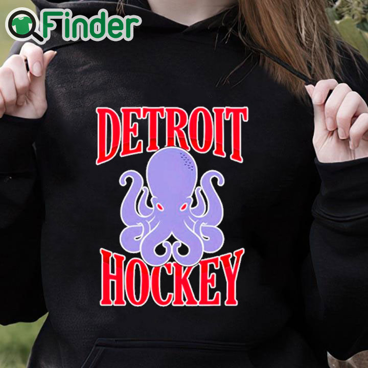 black hoodie Detroit Hockey Octopus T Shirt black hoodie Detroit Hockey Octopus T Shirt