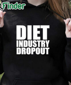 black hoodie Diet Industry Dropout Shirt